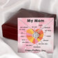LOVE KNOT NECKLACE WITH MESSAGE CARD FOR MOM, MOTHER DAY GIFT, BIRTHDAY GIFT, FORM DAUGHTER/SON