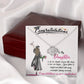 CONGRATULATIONS TO MY DAUGHTER, LOVE KNOT NECKLACE FOR DAUGHTER ON HER GRADUATION, FROM MOM/DAD, GRADUATION GIFT FOR HER