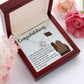 CONGRATULATION, LOVE KNOT NECKLACE FOR GRADUATION, CONGRATULATION GIFT FOR DAUGHTER/GRANDDAUGHTER/SISTER, GRADUATION GIFT FOR HER