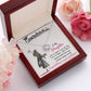 CONGRATULATIONS TO MY DAUGHTER, LOVE KNOT NECKLACE FOR DAUGHTER ON HER GRADUATION, FROM MOM/DAD, GRADUATION GIFT FOR HER