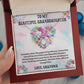 TO MY BEAUTIFUL GRANDDAUGHTER, LOVE KNOT NECKLACE WITH MESSAGE CARD FOR GRANDDAUGHTER, BIRTHDAY GIFT FOR HER, FROM GRANDMA