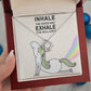 INHALE THE GOOD SHIT EXHALE THE BULLSHIT, LOVE KNOT NECKLACE FOR FRIENDS AND FAMILY, SELF MOTIVATING NECKLACE, BIRTHDAY GIFT FOR HER