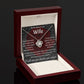 To My Beautiful Wife, I Will Love You Forever, Necklace For Wife With Message Card, Gift For Her