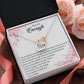 YOU ARE ENOUGH, INTERLOCKING HEART NECKLACE FOR HER, UNIQUE GIFT WITH MESSAGE CARD, GIFT FOR ALL OCCASION