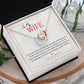 To My Wife I Love You Forever, Interlocking Hearts Necklace, For Wife With Message Card, Birthday, Valentine's Day Gift For Her