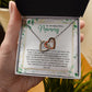 TO MY MAMMY, INTERLOCKING HEART NECKLACE FOR MOM, NECKLACE WITH MESSAGE CARD, BIRTHDAY, MOTHER'S DAY GIFT FOR HER