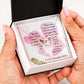 To My Wife, I Love you, Interlocking Hearts Necklace, For Wife With Message Card, Birthday, Valentine's Day Gift For Her