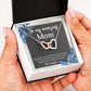 TO MY AMAZING MOM, INTERLOCKING HEART NECKLACE FOR MOM, NECKLACE WITH MESSAGE CARD, BIRTHDAY, MOTHER'S DAY GIFT FOR HER