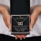 I WILL ALWAYS BE THERE FOR YOU, INTERLOCKING HEART NECKLACE WITH MESSAGE CARD, FOR SISTERS, FRIENDS, BFF, BIRTHDAY, FRIENDSHIP DAY GIFT FOR HER