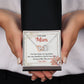 TO MY LOVING MOM, INTERLOCKING HEART NECKLACE FOR MOM, NECKLACE WITH MESSAGE CARD, BIRTHDAY, MOTHER'S DAY GIFT FOR HER