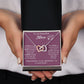 TO MY BEAUTIFUL NIECE, INTERLOCKING HEART NECKLACE FOR YOUR NIECE ON HER GRADUATION, CONGRATULATION GIFT FOR HER
