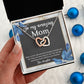 TO MY AMAZING MOM, INTERLOCKING HEART NECKLACE FOR MOM, NECKLACE WITH MESSAGE CARD, BIRTHDAY, MOTHER'S DAY GIFT FOR HER