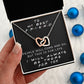 I WILL ALWAYS BE THERE FOR YOU, INTERLOCKING HEART NECKLACE WITH MESSAGE CARD, FOR SISTERS, FRIENDS, BFF, BIRTHDAY, FRIENDSHIP DAY GIFT FOR HER