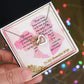 To My Wife, I Love you, Interlocking Hearts Necklace, For Wife With Message Card, Birthday, Valentine's Day Gift For Her