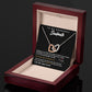 TO MY GORGEOUS SOULMATE I LOVE YOU, INTERLOCKING HEART NECKLACE, FOR COUPLES, BIRTHDAY GIFT FOR HER, NECKLACE WITH MESSAGE CARD