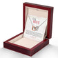 To My Wife I Love You Forever, Interlocking Hearts Necklace, For Wife With Message Card, Birthday, Valentine's Day Gift For Her