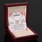 I WILL ALWAYS BE THERE FOR YOU, INTERLOCKING HEART NECKLACE, FOR COUPLES, BIRTHDAY GIFT FOR HER, NECKLACE WITH MESSAGE CARD