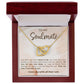 To My Soulmate I Love You With All That I Am, Interlocking Heart Necklace, Gift For Her, Birthday, Anniversary Gift For WIfe