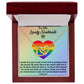 Interlocking Heart Necklace For Soulmate, For Your LGBTQ Partner, With Message Card, Pride Necklace,