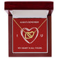 ALWAYS REMEMBER I LOVE YOU, INTERLOCKING HEART NECKLACE, FOR COUPLES, BIRTHDAY GIFT FOR HER, NECKLACE WITH MESSAGE CARD