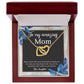 TO MY AMAZING MOM, INTERLOCKING HEART NECKLACE FOR MOM, NECKLACE WITH MESSAGE CARD, BIRTHDAY, MOTHER'S DAY GIFT FOR HER