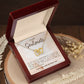 To My Soulmate I Love You With All That I Am, Interlocking Heart Necklace, Gift For Her, Birthday, Anniversary Gift For WIfe