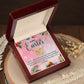 HAPPY EASTER, INTERLOCKING HEART NECKLACE WITH MESSAGE CARD, EASTER GIFT FOR FAMILY AND FRIENDS