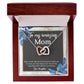 TO MY AMAZING MOM, INTERLOCKING HEART NECKLACE FOR MOM, NECKLACE WITH MESSAGE CARD, BIRTHDAY, MOTHER'S DAY GIFT FOR HER