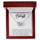 YOU ARE ENOUGH,  INTERLOCKING HEART NECKLACE WITH MESSAGE CARD FOR FRIENDS AND FAMILY, BIRTHDAY GIFT FOR HER, UNIQUE GIFT WITH MESSAGE CARD