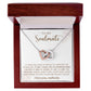 To My Soulmate I Love You Endlessly, Interlocking Heart Necklace, Gift For Her, Birthday, Anniversary Gift For Wife