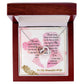 To My Wife, I Love you, Interlocking Hearts Necklace, For Wife With Message Card, Birthday, Valentine's Day Gift For Her