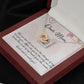 DEAR MOM, INTERLOCKING HEART NECKLACE FOR MOM TO BE, NECKLACE WITH MESSAGE CARD, BIRTHDAY, MOTHER'S DAY GIFT FOR HER