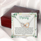 TO MY MAMMY, INTERLOCKING HEART NECKLACE FOR MOM, NECKLACE WITH MESSAGE CARD, BIRTHDAY, MOTHER'S DAY GIFT FOR HER