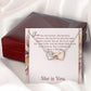 INTERLOCKING HEART NECKLACE WITH MESSAGE CARD, Gift To Self Motivate your loved ones, UNIQUE GIFT FOR HER