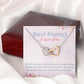 BEST FRIEND I LOVE YOU, INTERLOCKING HEART NECKLACE WITH MESSAGE CARD, FOR SISTERS, FRIENDS, BFF, BIRTHDAY, FRIENDSHIP DAY GIFT FOR HER