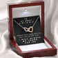I WILL ALWAYS BE THERE FOR YOU, INTERLOCKING HEART NECKLACE WITH MESSAGE CARD, FOR SISTERS, FRIENDS, BFF, BIRTHDAY, FRIENDSHIP DAY GIFT FOR HER
