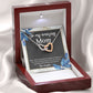 TO MY AMAZING MOM, INTERLOCKING HEART NECKLACE FOR MOM, NECKLACE WITH MESSAGE CARD, BIRTHDAY, MOTHER'S DAY GIFT FOR HER