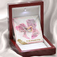 To My Wife, I Love you, Interlocking Hearts Necklace, For Wife With Message Card, Birthday, Valentine's Day Gift For Her