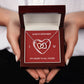ALWAYS REMEMBER I LOVE YOU, INTERLOCKING HEART NECKLACE, FOR COUPLES, BIRTHDAY GIFT FOR HER, NECKLACE WITH MESSAGE CARD