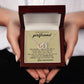 TO MY BEAUTIFUL GIRLFRIEND, INTERLOCKING HEART NECKLACE, FOR GIRLFRIEND, BIRTHDAY GIFT FOR HER
