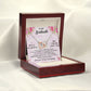 I WILL ALWAYS BE THERE FOR YOU, INTERLOCKING HEART NECKLACE, FOR COUPLES, BIRTHDAY GIFT FOR HER, NECKLACE WITH MESSAGE CARD