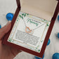 TO MY MAMMY, INTERLOCKING HEART NECKLACE FOR MOM, NECKLACE WITH MESSAGE CARD, BIRTHDAY, MOTHER'S DAY GIFT FOR HER
