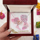 To My Wife, I Love you, Interlocking Hearts Necklace, For Wife With Message Card, Birthday, Valentine's Day Gift For Her