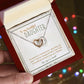 TO MY BEAUTIFUL DAUGHTER, INTERLOCKING HEART NECKLACE WITH MESSAGE CARD, UNIQUE GIFT FOR DAUGHTER'S, BIRTHDAY AND DAUGHTER'S DAY GIFT FOR HER