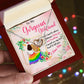 MY GORGEOUS GIRLFRIEND, INTERLOCKING HEART NECKLACE FOR LOVELY SOULMATE, FOR YOUR LGBTQ PARTNER, WITH MESSAGE CARD, PRIDE NECKLACE,