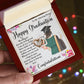 TO MY AMAZING SISTER, INTERLOCKING HEART NECKLACE FOR YOUR SISTER ON HER GRADUATION, CONGRATULATION GIFT FOR HER