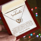 To My Soulmate I Love You Endlessly, Interlocking Heart Necklace, Gift For Her, Birthday, Anniversary Gift For Wife