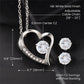 TO THE BEST MOM EVER, I LOVE YOU WITH ALL MY HEART, LOVE KNOT NECKLACE WITH MESSAGE CARD FOR MOM, BIRTHDAY, MOTHER'S DAY GIFT FOR HER