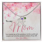 ENGRAVED BABY FEET WITH NAME AND BIRTHSTONE, NECKLACE GIFT FOR MOM WITH KIDS NAME, WITH MESSAGE CARD, BIRTHDAY/ MOTHER'S DAY GIFT FOR MOM FROM SON/DAUGHTER