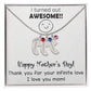ENGRAVED BABY FEET WITH NAME AND BIRTHSTONE, NECKLACE GIFT FOR MOM WITH KIDS NAME, WITH MESSAGE CARD, MOTHER'S DAY GIFT FOR MOM FROM SON/DAUGHTER